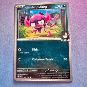 marnie’s impidimp - 134/182 (common) — pokemon: destined rivals